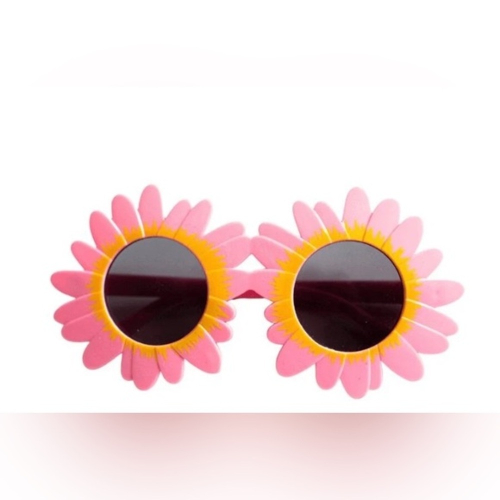 Pink sunflower‎ rave festival tinted lenses Sunglasses new